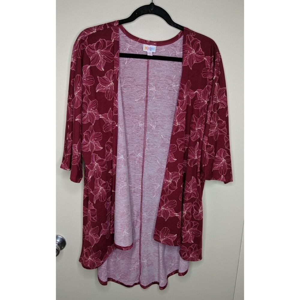 LuLaRoe Kimono/Cardigan in Floral Print - Size S - GUC